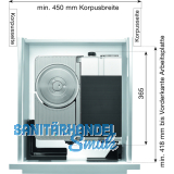 Metall-Einbau-Allesschneider AES 62 SR silbermetallic, rechts