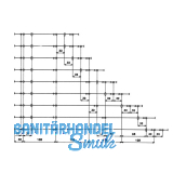 GEO I Standard Rollschubfhrung 500mm; Teilausz.25kg; RAL 9001 wei