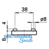 GRUNDMANN Wechselgarnitur GEOS 1754/D6K FH m. Rosetten PZ, VK 9, silber elox