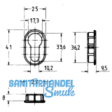 JuNie Rosette fr Profilzylinder oval