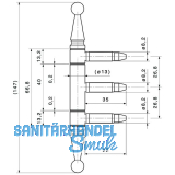 Kastenfensterband 13 mm, wei RAL 9016