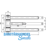 Steckband 3-tlg. 18 mm, brandschutztauglich, m. Aushngesich. Stahl vernickelt