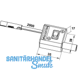 Schaltermodul LD 8010A alufarbig inkl. Anschlussleitung mit Ministecker.