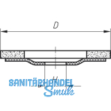 LUKAS Schleiflamellenteller SLTO Zirkonkorund  125 mm Korn 60