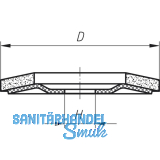SOLIDO Schleiflamellenteller Zirkonkorund  115 mm Korn 60