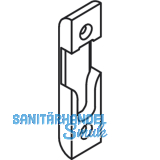 Schlieteil fr Rollzapfen, Stulp 16 mm, Falz 4 mm, verzinkt silberfrbig