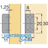 HETTICH PRESTIGE 2000 Zyl.-Drehstangenschloss Z23 Set, Dornma 25, 18
