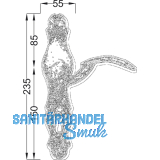 HRTNAGL Drckergt. SILL - auf LS BB90, TS38 - 45, schwarz lackiert