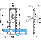 CAMAR Schrankaufhnger 816, links (innen), gerade, Stahl verzinkt