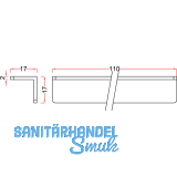 Schrankverbinder Corner 1, 17,6 x 17,6 x 78 mm, Kunststoff naturfarbig