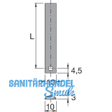 HETTICH PRESTIGE 2000 Schubstange, 10x3, L 1600, 72688