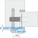 Klemmbock fr Holzzargen V 3604, Stahl verzinkt