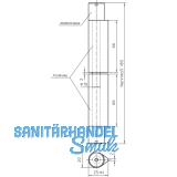Bandrolle 3D, Bandhhe 180 mm, Stahl blank, Abdeckkappen verzinkt