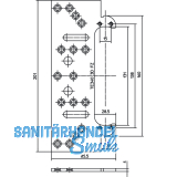 Befestigungsplatte fr Futterzarge zu TECTUS TE340 3D, Stahl verzinkt