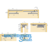 HETTICH SLIDE LINE 55 - LaufteiL - zum Anschrauben, 30 Kg, KS braun