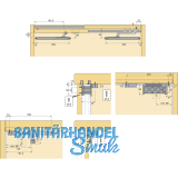 HETTICH SLIDE LINE 56 - Beschlgegrt., TK 40 Kg,3 trig