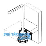 Hhenversteller zum Einschlagen 300, 28, Tragkr.100KG, FE blank/KS schwarz