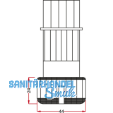 Sockelverstellfu HERD, Sockelhhe 200 mm, Kunststoff schwarz