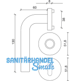 SOLIDO Wechselgarnitur DUBLIN m. Rosetten PZ, FH-EI30, Edelstahl