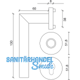 SOLIDO Wechselgarnitur NORWEGEN m. Rosetten PZ, FH-EI-30, Edelstahl