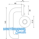 SOLIDO Drckerlochteil TALIN - auf Drckerros., Edelstahl matt