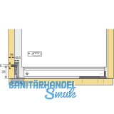 HETTICH ET 582 Spezialscharnier f. Khlschrankumb., W 95, FE /Zinkdruckg.vern.