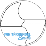 ALPEN Spiralbohrer HSS Werksnorm kurzer Schaft  12,7 mm / Bohrer  22 mm