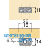 HETTICH PRESTIGE 2000 Zyl.-Drehstangenschloss Z23 Set, Dornma 25, 18