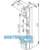 Stangenkupplung M 10, Stahl gelb verzinkt