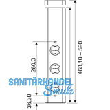 Power-Eck 1 230 V, 3 Schukosteckdosen, Anschlusskabel 2000 mm mit Schukostecker
