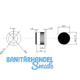Schiebetrschloss- u. Griffset, DM 50, Nu 8 mm, Messing verchromt