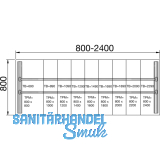 T 3000 Tischgestell Seitenteil (li/re) T- Fu; H: 712mm; T:750mm; RAL 9006 Tiger