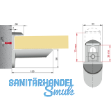 Tablar-Klemmtrger Kaiman Maxi, Materialstrke 39-73 mm, silberfarbig RAL 9006