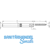 Tablartrger Compact, Tablarstrke 22 mm,Bohrtiefe 162 mm, verzinkt
