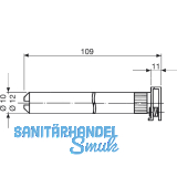 Tablartrger Nova 15, Tablarstrke 19 mm, Bolzen  12 mm, glanzverzinkt