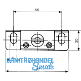Tablartrger Nova 20, Tablarstrke 24 mm, Bohrtiefe 114 mm, glanzverzinkt