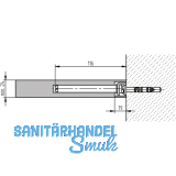 Tablartrger Nova 3, Tablarstrke 24 mm, Bohrtiefe 116 mm, verzinkt