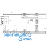 Keyboard-Auszug 2109, Lnge 450 mm, Stahl verzinkt