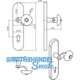 SCHSSWENDER SH-Wechselgt. TOSKANA - Knopf gerade, TS-70,Re, oK verz. geschw.