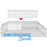 HETTICH SYSTEMA TOP 2000 Trennwand, EB 392 mm, Kunststoff Alu-Finish