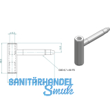 Trband Rahmenteil SCH 27- Holz, Bandhhe 48,5 mm, Stahl verzinkt