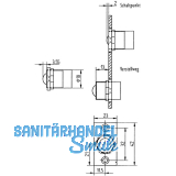Trkontakt 10405 verstellbar, 25 V AC/DC, Anschlusskabel 250 mm, Schaltstrom 1 A