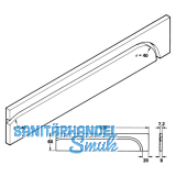 Standard Umlenkbogen zum Anschrauben, Kunststoffgleitprofil transparent