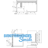 VAUTH-SAGEL WACO Eckschrank-Schwenkauszug Korbvariante Saphir, Rechts, silber