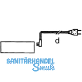 Zuleitung 2000, L 2000 mm, mit Eurostecker und Winkel-Anschlussstecker