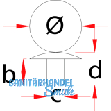 Verbindungsschraube-Abdeckkappe, fr Art.Nr.: 103337080, 081, KS wei