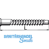 Verbindungsschraube, Innensechsk.4 mm u.Kreuzschl., L 50, 7, FE verzinkt