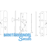 GRUNDMANN SH-Wechselgt. ELEGANT Knopf gerade, TS34-78, oK., Mess. verchr.