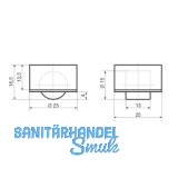 Roller-Mini BSR soft ohne Bund, Rollen  15 mm, Bohr  25 mm, Kunststoff schwarz