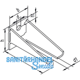 Winkelbefestigung Helm Agrar 604 WD, doppelt